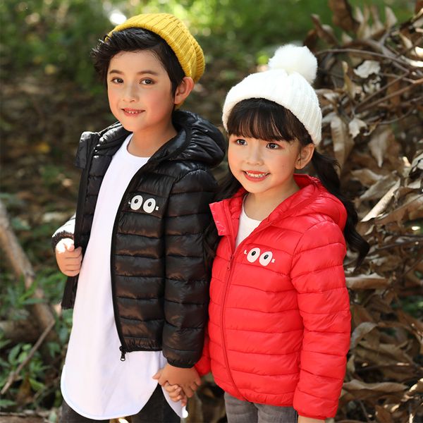 

2019 autumn and winter new specials children's down coat lightweight ultra-light medium and small children's jacket, Blue;gray