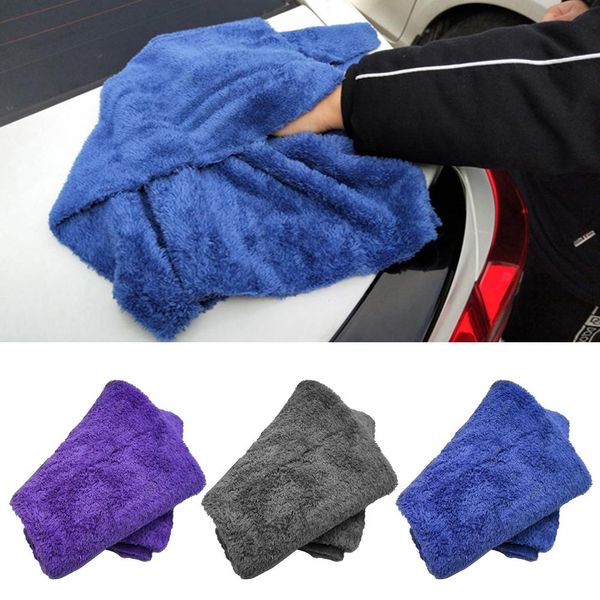 

40x40cm microfiber car cleaning towel detailing super absorbent towel ultra soft edgeless car washing drying