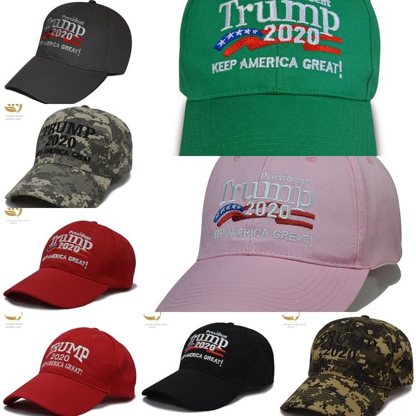 

edfhk keep donald trump embroidery baseball america camouflage great cap 2020 hat 3d hatflag star letter camo adjustable, Blue;gray