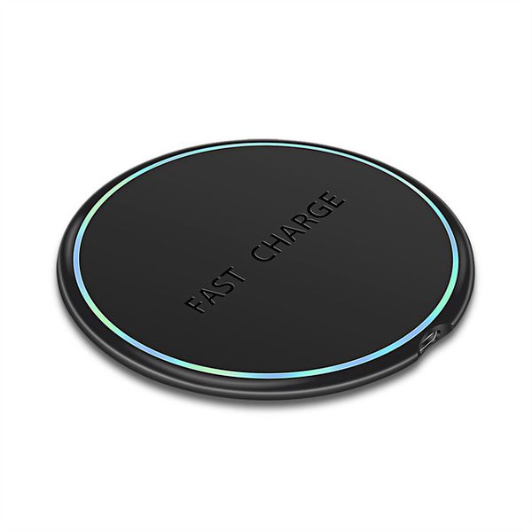 Qi Wireless Charger 10w Fast Sem Fio Almofada de carregamento sem fio para iphone x Xs Max XR 8 Plus Samsung S9 / S9 + S8 Nota 9 8 Dock de Carregamento