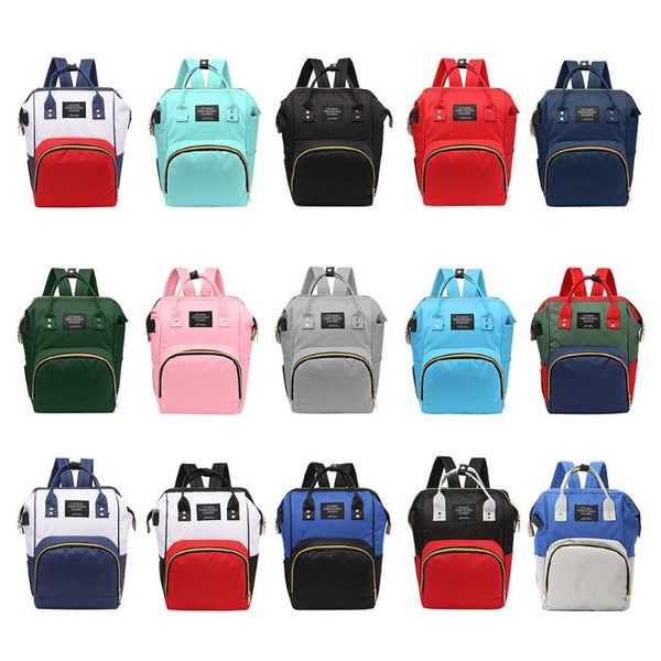 

zipper mummy diaper bags maternity shoulder handbags large capacity women travel backpacks waterproof baby nappy nursing bags