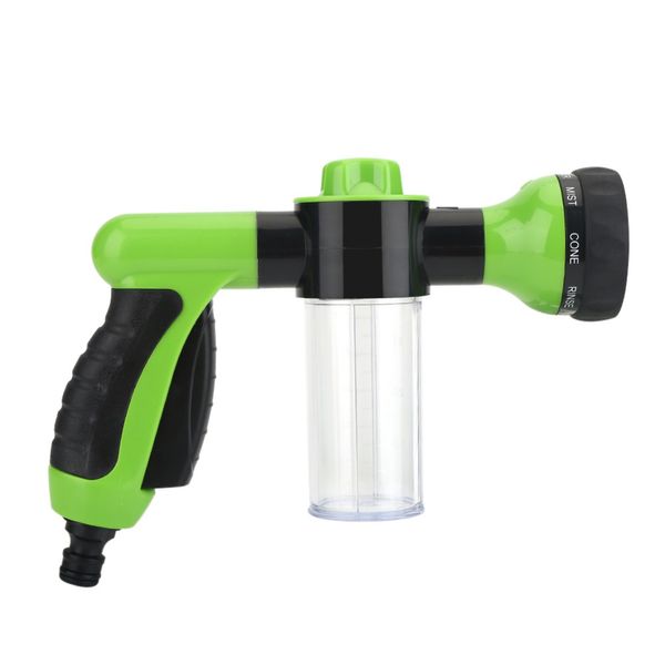 

portable 3 grade nozzle jet car high pressure shampoo sprayer washer foamer cleaning gun automobiles wash tools green