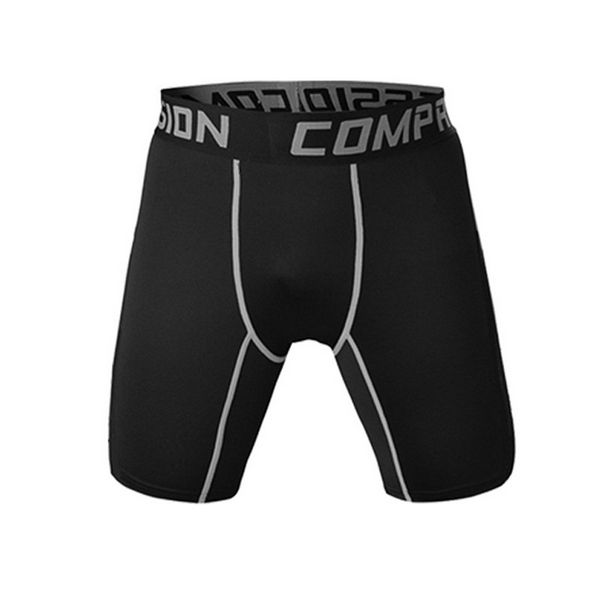

4 colors men's athletic sports tight shorts pants boxers compression underwear men tight sport pants, Black;white
