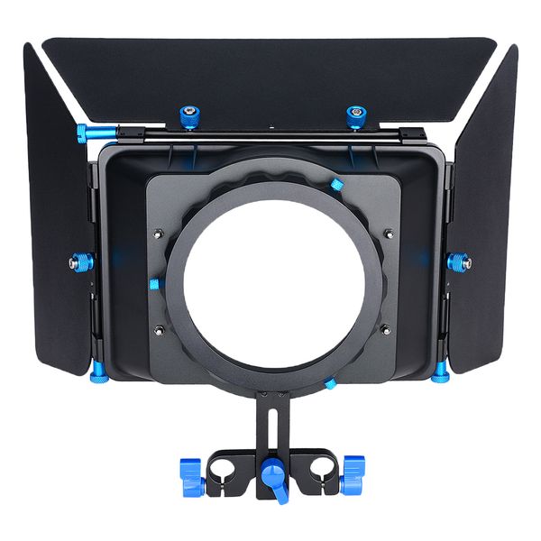 

dslr rig matte box 15mm rail rod supporter m4+aluminium flags
