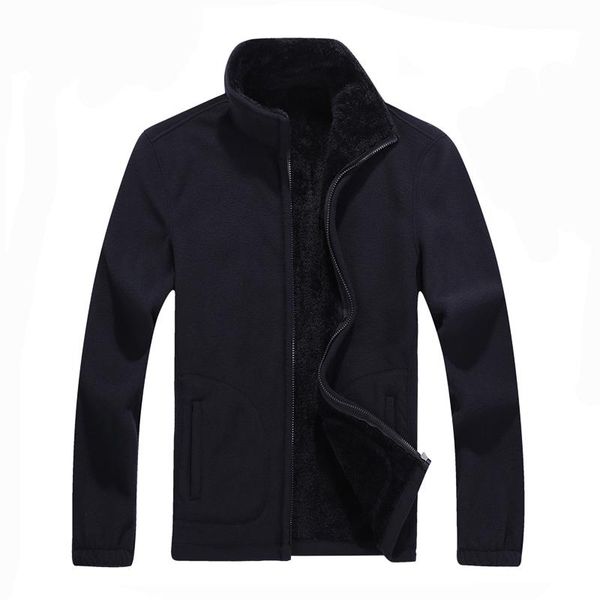 

6xl 8xl mens softshell fleece casual jackets men warm sweatshirt thermal coats solid thickened brand clothing fashion male elegant, Black;brown