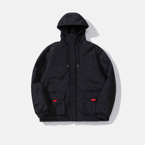 

champions пара мужчин вниз куртка итальянского дизайнер встречной моды хлопок классического досуг сыпучего velvet пальто бренд вышивка езда, Black