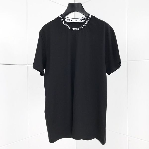 

2020 new summer fashion t shirts new men women streetwear casual tees t-shirts cotton black white pure color t shirt, White;black