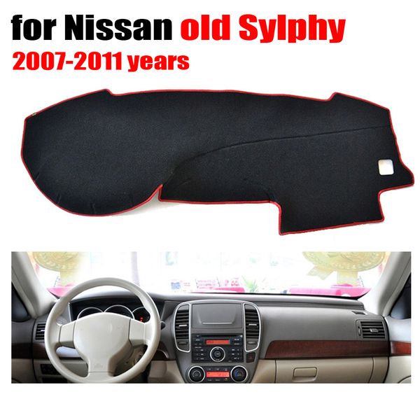 

car dashboard cover mat for old sylphy 2007-2011 years left hand drive dashmat pad dash covers auto dashboard accessories