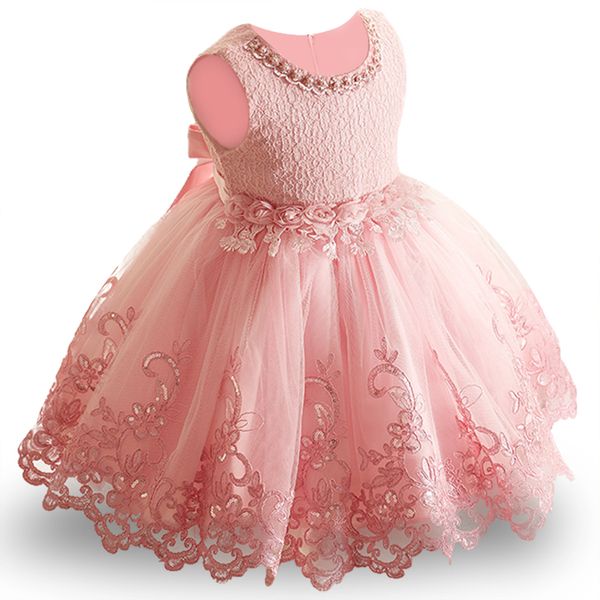 

2019 new lace baby girl dress 9m-24m 1year kids girls birthday dresses vestidos party princess clothes xf112