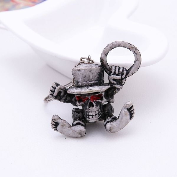 

череп творческий брелок подвеска подвеска rubber dice череп брелок, Silver