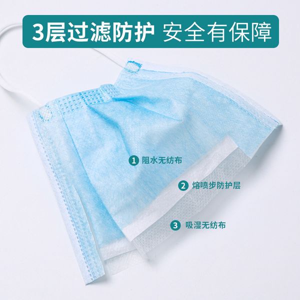 

with elastic us days to shipping dust anti-pollution box mask breathable 3-8 fa 3 loop disposable air 50pcs ply ear with masks wjl vnjd