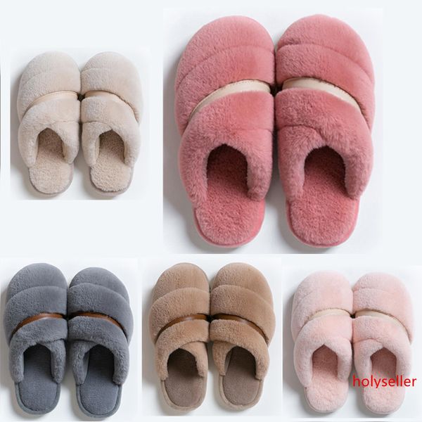 

ale non-brand winter women men slipper fur flip flops sandals indoor keep warm home shoes rubber flat sandals 38-45 style 30