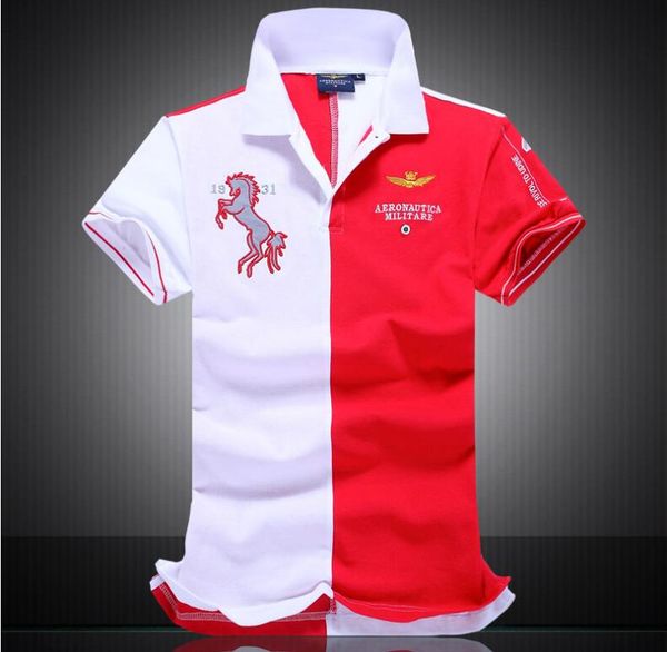 

летние взрывы новых короткими рукавами рубашки поло высокого качества с коротким рукавом хлопок мужской цвет, соответствующий мужской, White;black