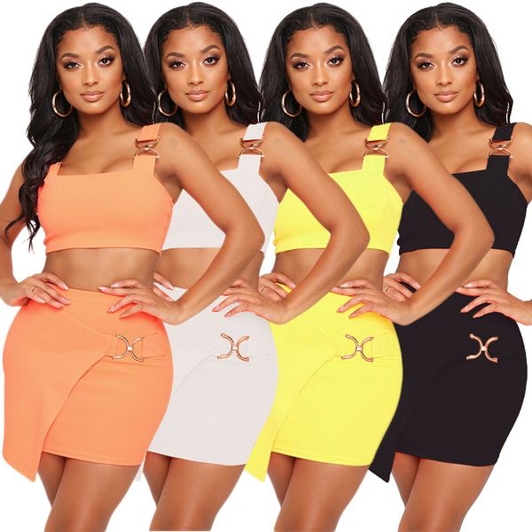 

women's fashion casual two-piece suit skirt two piece dress nightclub women's dress suits short skirts, White