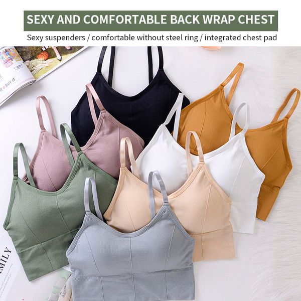 

women breathable sports bras shockproof padded sports bra athletic for yoga gym running fitness running gym, bra, White;black