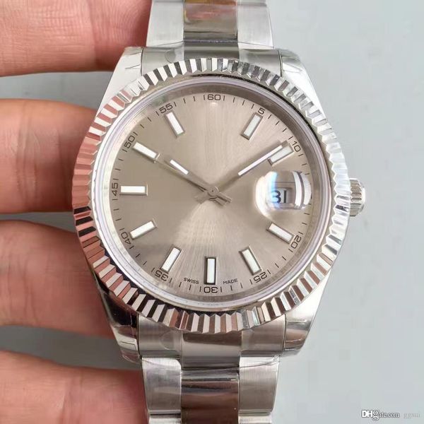 

luxury brand watch men just series 41mm sapphire glass automatic mechanical movement stainless steel strap sold worldwide, Slivery;brown