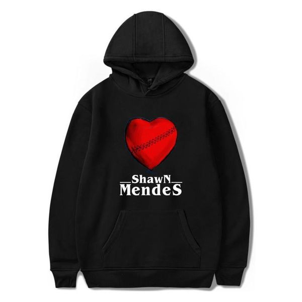 

shawn mendes broken heart hoodies men women autumn spring winter sweatshirts, Black