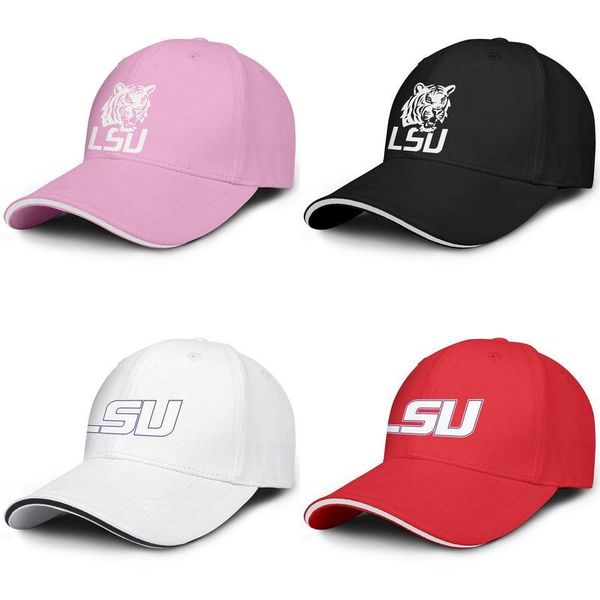 

lsu tigers football logo white baseball adjustable sandwich hat golf fashion baseball team cap football basketball white logo college, Blue;gray