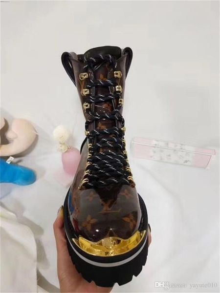 

18ss men women ankle boots shoes woman spring fall genuine leather lace up shoes punk plus riding, equestr boots, Black