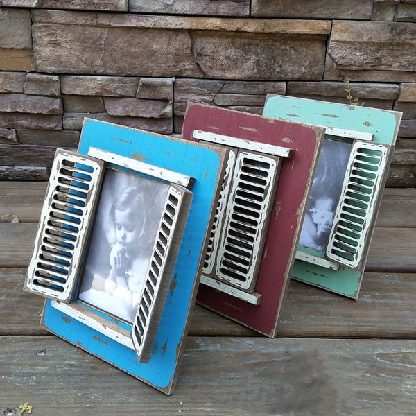 

shutters p frame vintage old solid wood creative home p studio decorative props set of crafts picture frame