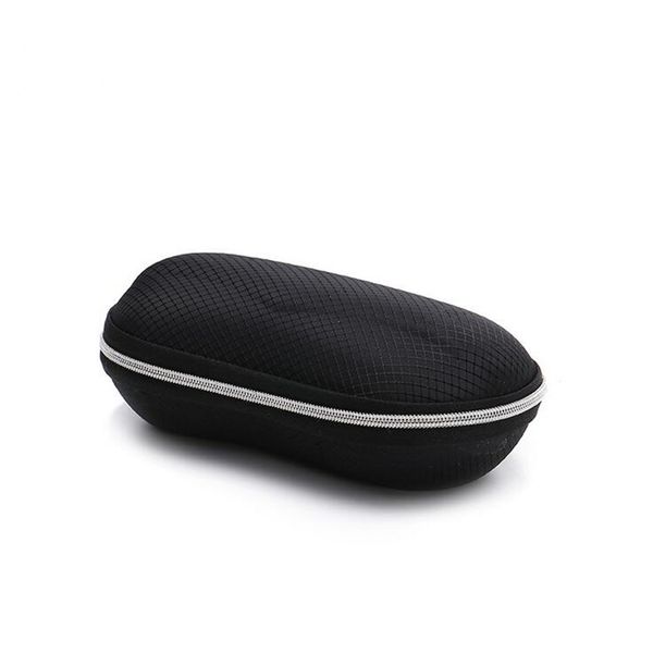 

portable fiber colorful cover sunglasses case for women glasses box with zipper eyewear cases eyewear accessories 2019, Silver