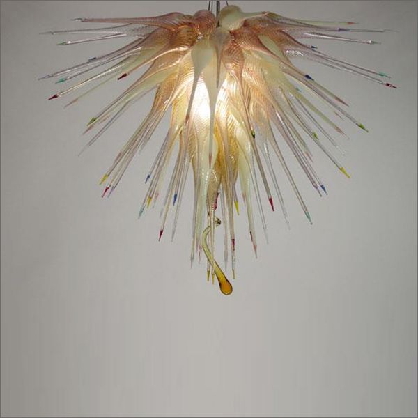

art decorative designer hand blown glass chandelier modern kitchen design multi colored crystal led chandelier light