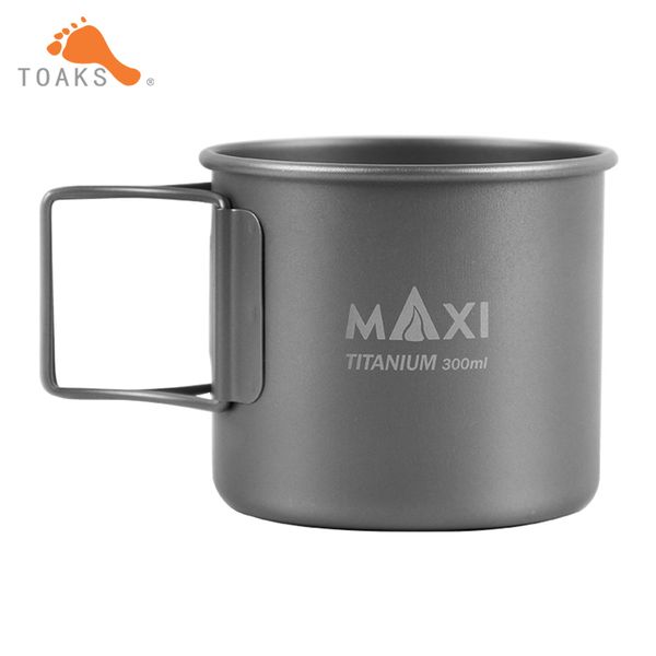 

toaks 300ml titanium cup with folded handle titanium coffee mug