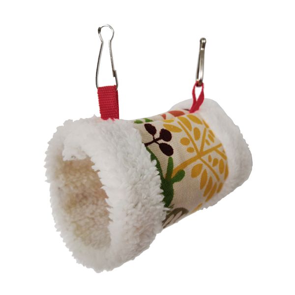 

hamster tent bed house cozy warm cotton hammock chinchilla hanging hut sleeping cage winter nest for small pets - round/ triangle