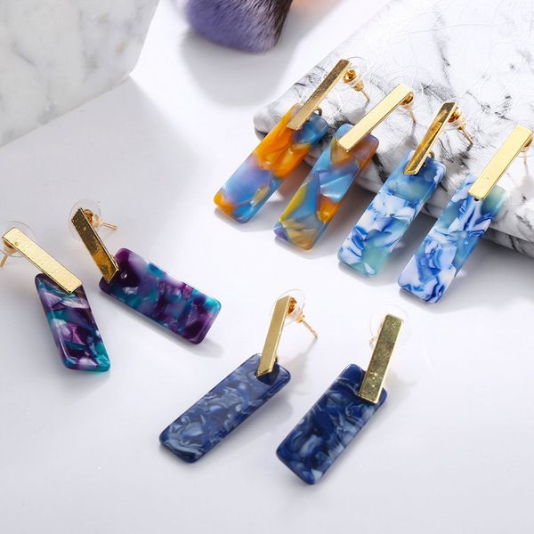 

originality concise halo second gram force earrings geometry type eardrop, Golden;silver