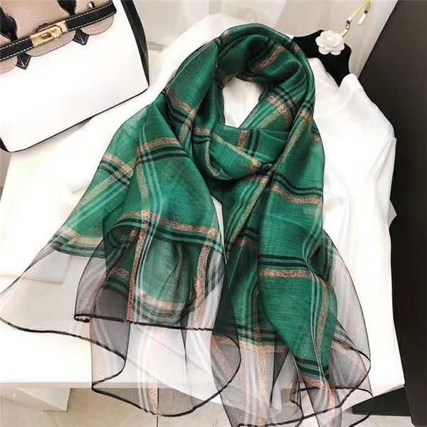 

summer silk scarf design for women's men's fashion scarf 180x90cm ing, Blue;gray