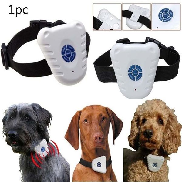 

ultrasonic anti bark sbarking pet dog training shock control collar for small medium large dogs anti barking