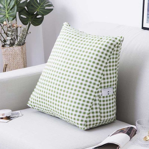 

sofa recliner rest cushion wedge pillow lumbar pad bed office chair back support pillow with side pocket