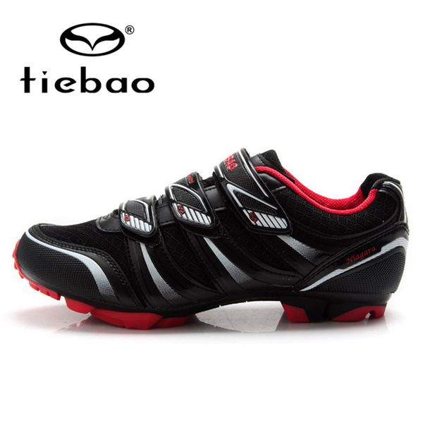 

tiebao professional cycling shoes men women bicycle mtb shoes self-locking mountain bike sapatilha ciclismo mtb triathlon, Black