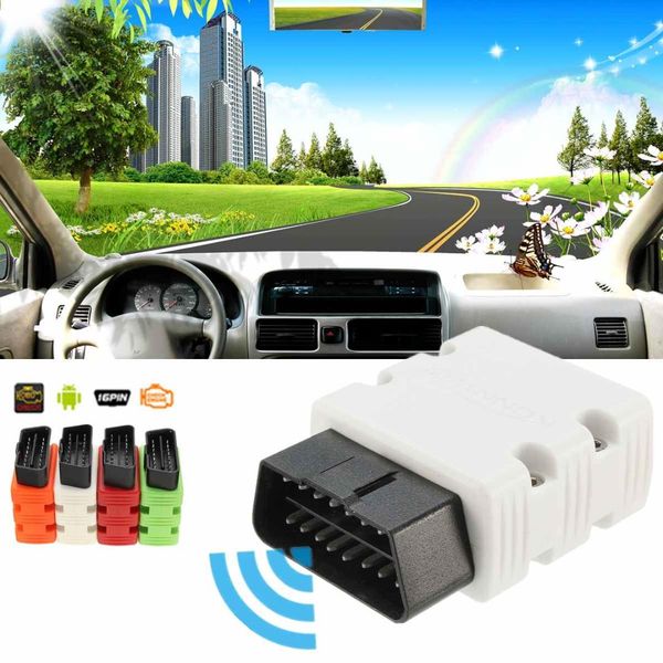 

bluetooth elm327 obd2 scan tool kw902 12v supports all obd2 (obd ii) protocols display real-time operatin red white green orange