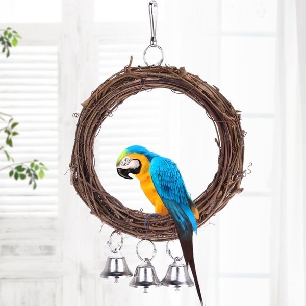

vine circle tiger skin cockatiel peony swing parrot toys