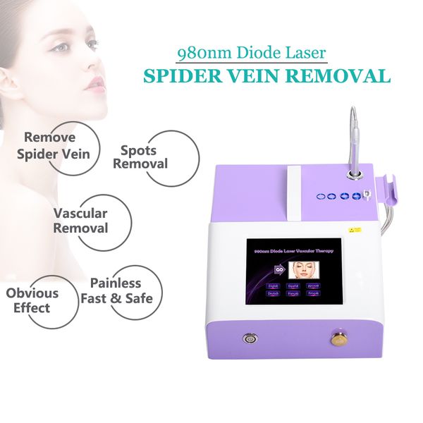 

factory price facial vascular removal machine 980nm diode laser spider veins removal machine laser vascular treatment equipment, Black