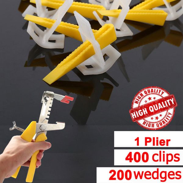

new tile leveling system locator plier/clips wedges floor wall plastic spacers kit sf66