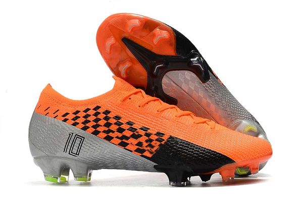

new season 2020 low help mercurial13 elite orange grey fg football shoes ronaldo cr7 mens fg soccer shoes soccer boots cleats