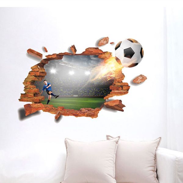 Wall Stickers Home Wall Decor Soccer Football Sticker For Kids Room Bedroom Decorationr Diy Poster Mural Wallpaper Wall Decals Canada 2019 From