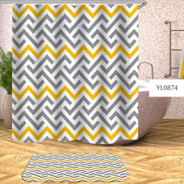

геометрическая занавеска для душа полосатый плед крест водонепроницаемые занавески для ванной комнаты ванна купальный чехол большой широкий
