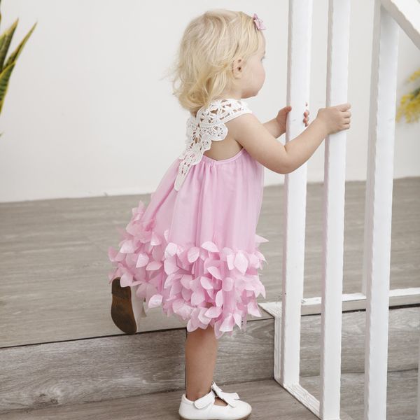 

baby girl dress pink birthday party lace wear kids clothes infant party wedding baptism christening evening dress fantasia bebes, Red;yellow