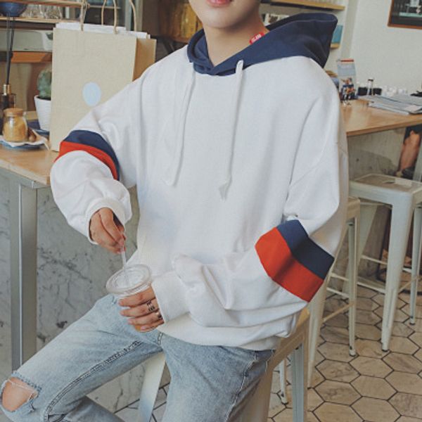 

зима плюс бархат толщина свитер с капюшоном мужской хеджирование свободной куртка корейской тенденция rj, Black