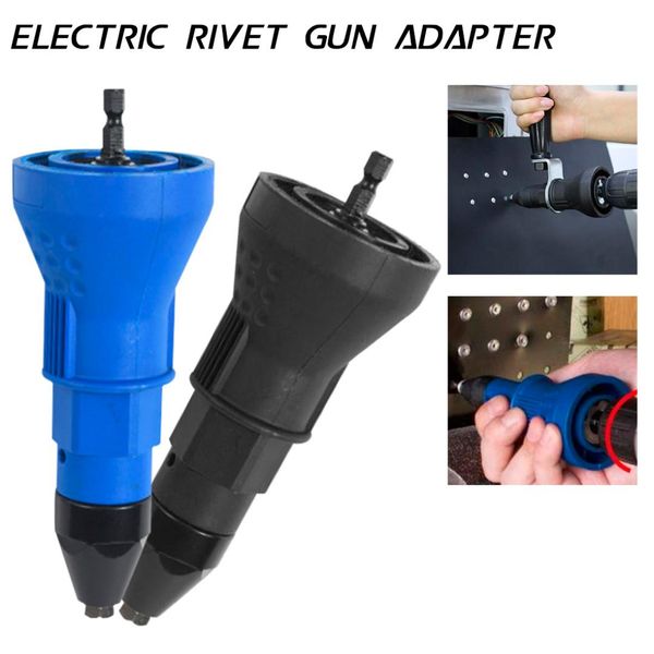

rivet adapter insert nut hand power nozzle accessories electric drill tool blue/black
