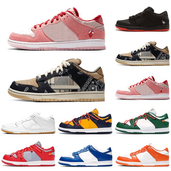 

new sb dunk low travis scotts casual shoes platform designer men women sneakers white skateboard sports chaussures size 36-45