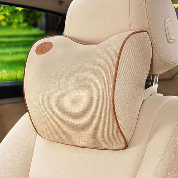 

ergonomic comfortable car neck pillow space memory foam fabric headrest car covers vehicular pillow seat cover headrest