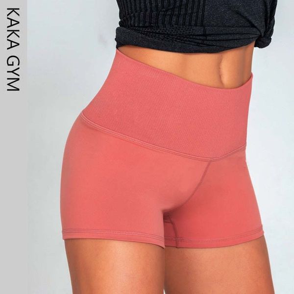 

women yoga shorts tummy control fitness workout sportswear push up yoga shorts exercise stretch gym clothes, White;red