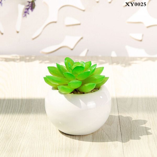 

artificial succulent flower floral mini faux potted plants foliage garden decor