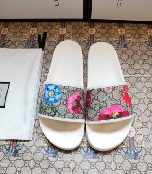 

мужчины женщины слайд сандалии конструктор обувь класса люкс slide летняя мода широкий плоский скользкий с толстые сандалии башмачок вьетнам, Black