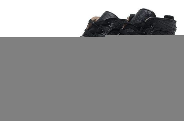 

змеиной питон красные нижние кроссовки бренд дизайнер высокого верха скейт квартиры мужская женская повседневная обувь новый оптовая цена 36, Black