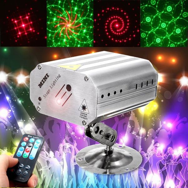 Controle de voz de Música Ritmo Flash de Luz LED Projetor Laser Stage DJ Discoteca Luz Clube Dançando Festa LightS Efeito de Estágio de Iluminação